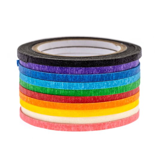 Masking Tape 3mm x 8m 10 Pack