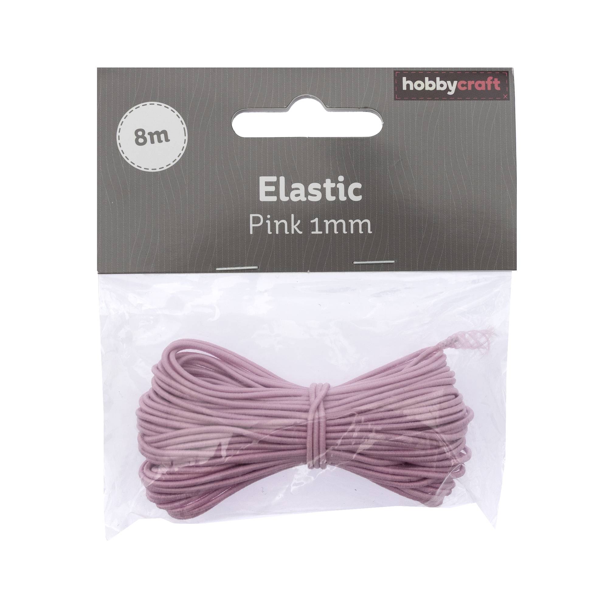 Pink Elastic 1mm x 8m