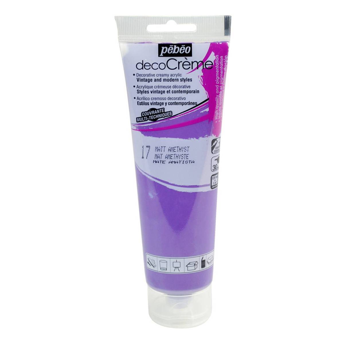 Pebeo Amethyst Deco Creme Paint 120ml