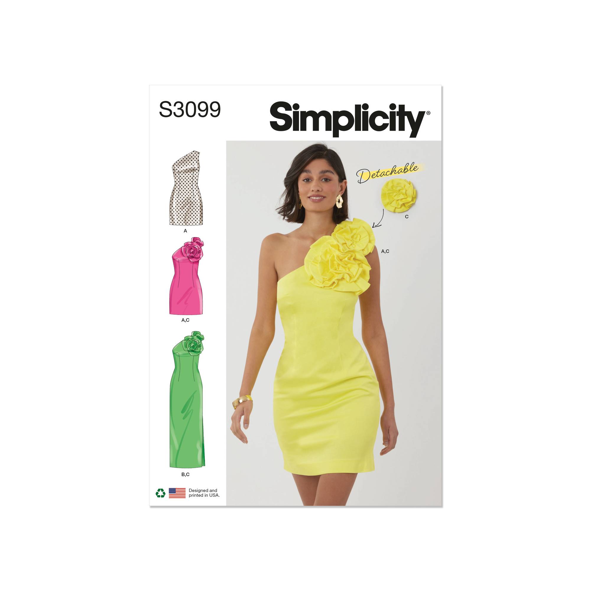Simplicity Women’s Petite Dress Sewing Pattern S3099 (12-20)