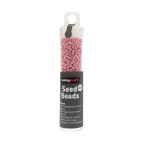 Pink Seed Beads 2mm 18g