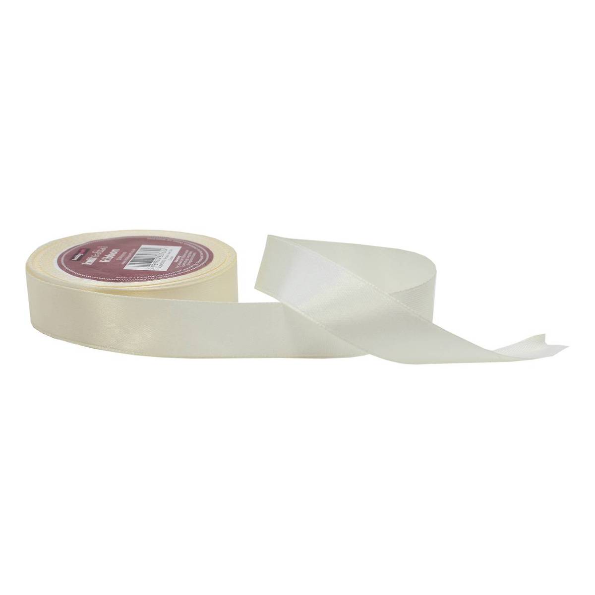 Cream Satin Ribbon 20 mm x 15 m