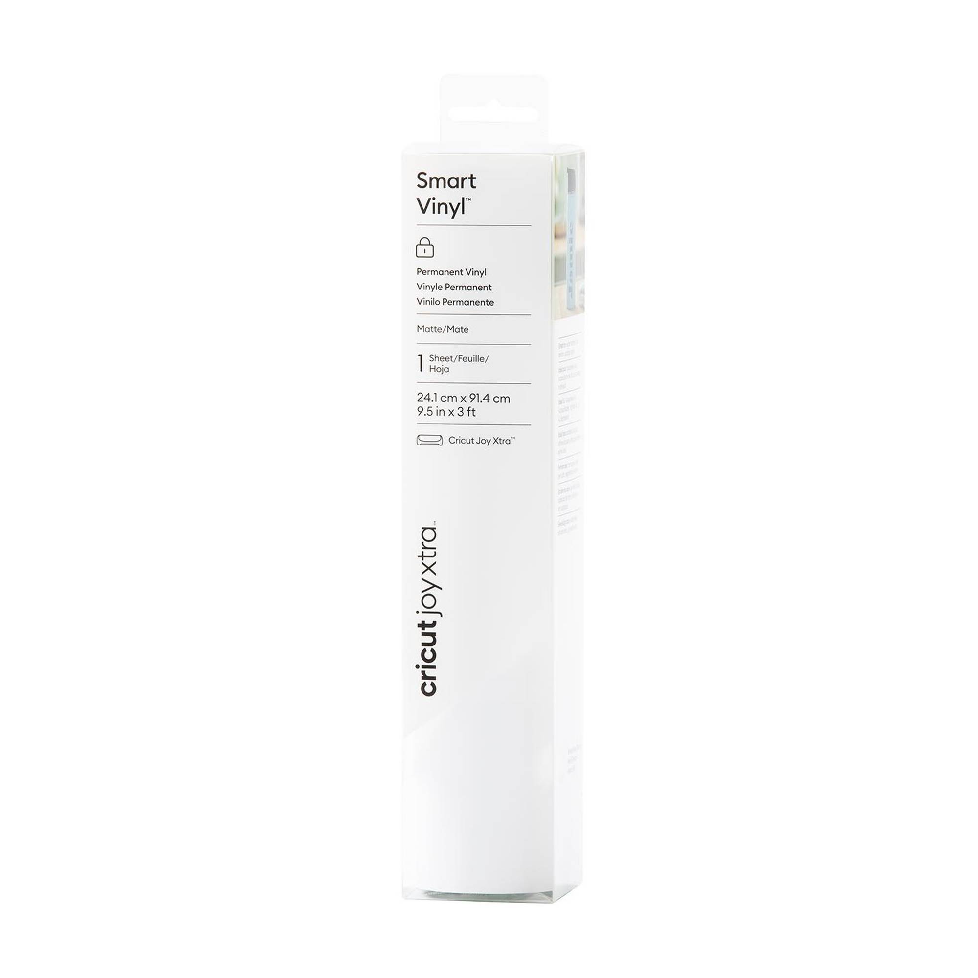 Cricut Joy Xtra White Permanent Smart Vinyl 9.5 x 36 Inches