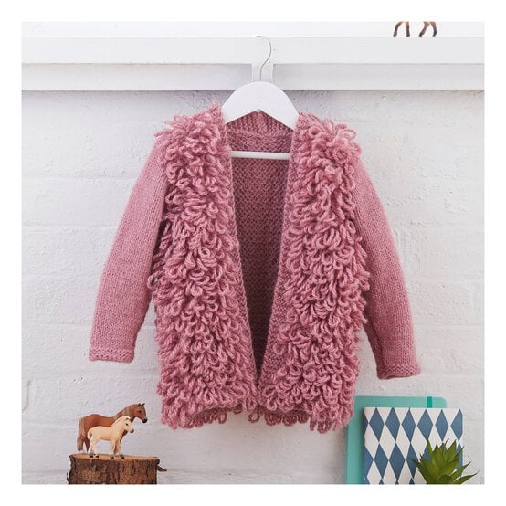 Knitcraft Kids' Loop Stitch Cardigan Digital Pattern 0121