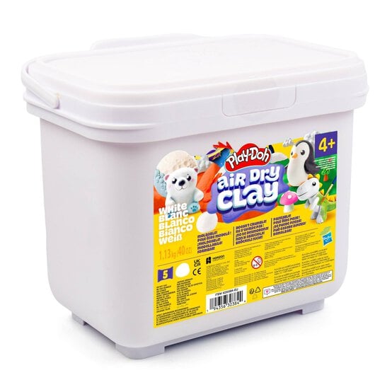 Play-Doh White Air Dry Clay Mega Tub 1.1kg