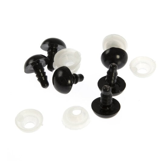 Black Toy Safety Eyes 6 Pack