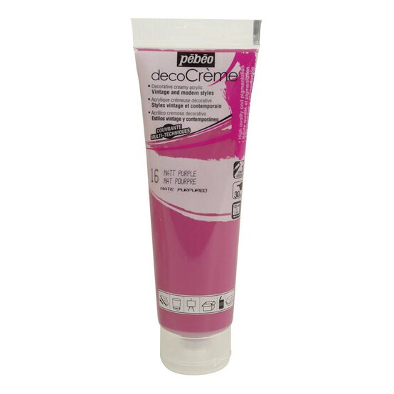Pebeo Purple Deco Creme Paint 120ml