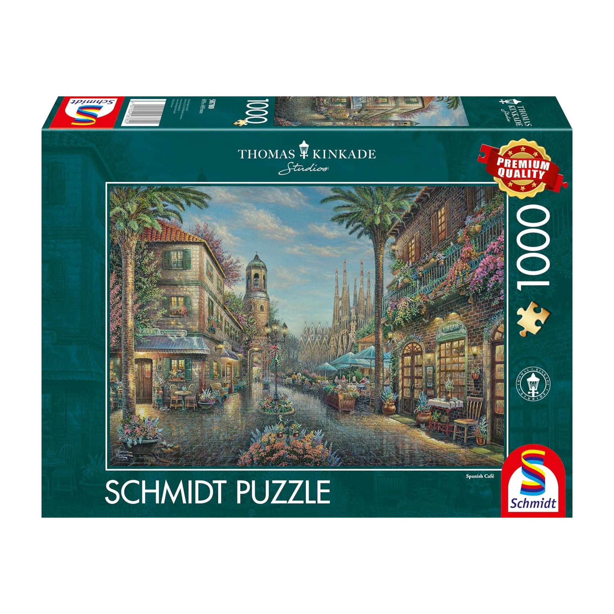 Schmidt Thomas Kinkade Spanish Cafe Jigsaw Puzzle 1000 Pieces