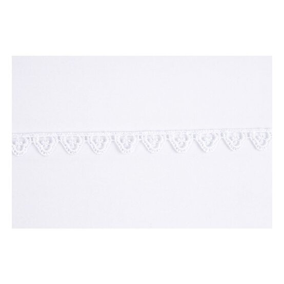 White Clover Guipure Lace Trim by the Metre