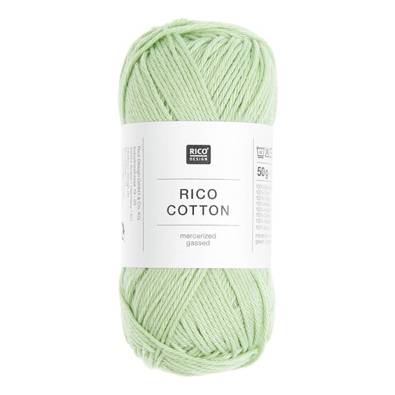 Rico Essentials Light Green Cotton 4ply 50g