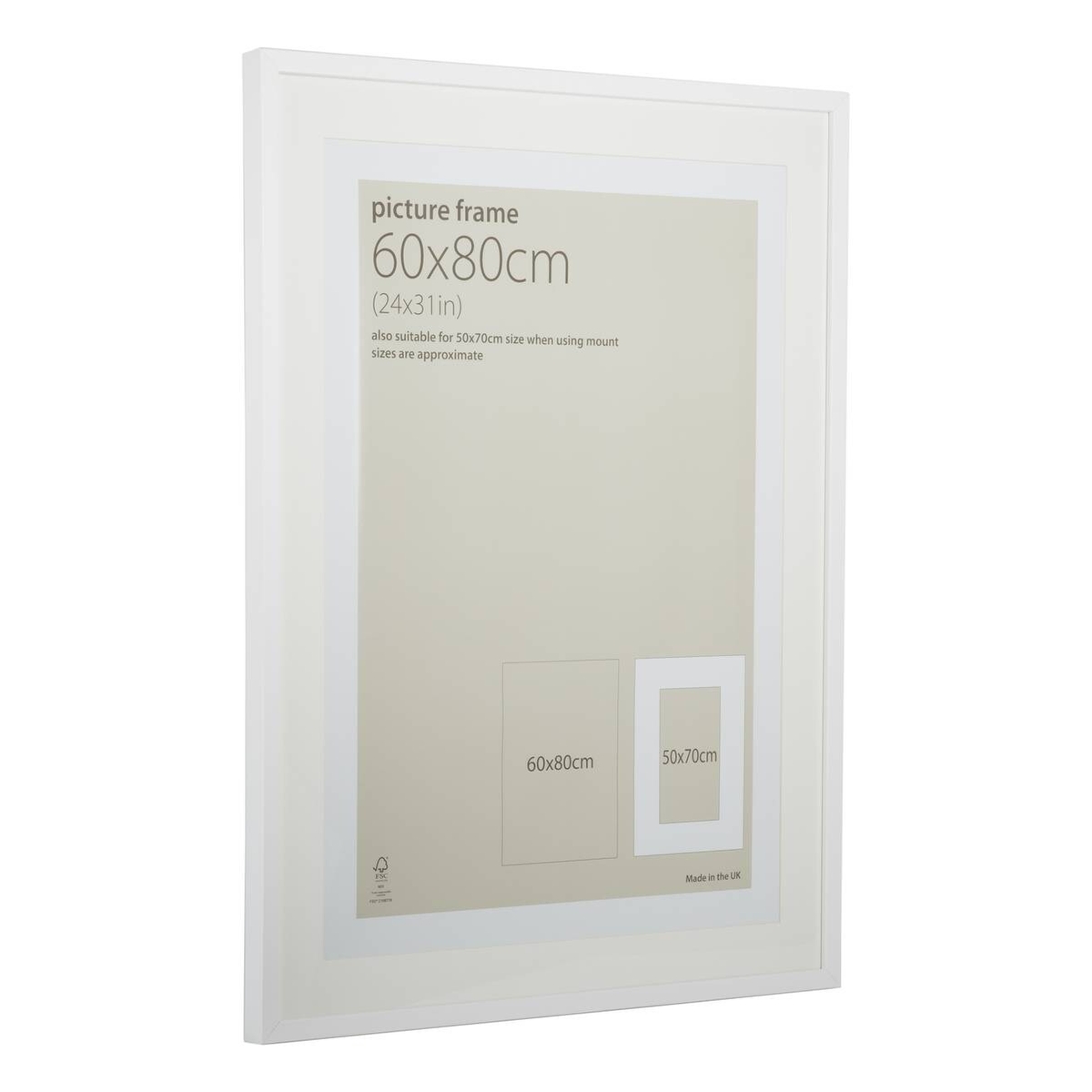 White Picture Frame 60cm x 80cm
