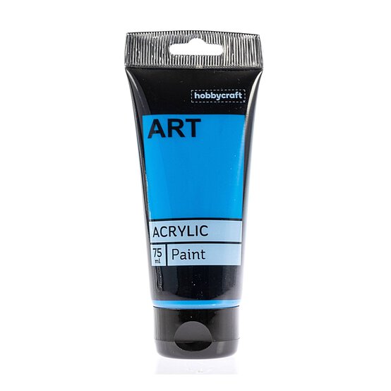 Bright Blue Art Acrylic Paint 75ml