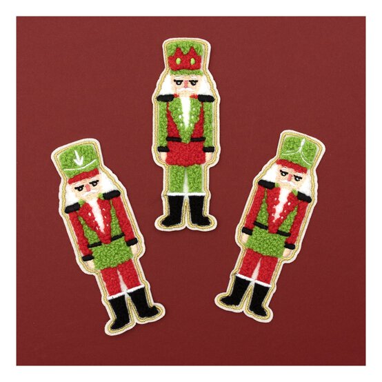 Nutcracker Iron-On Patches 3 Pack