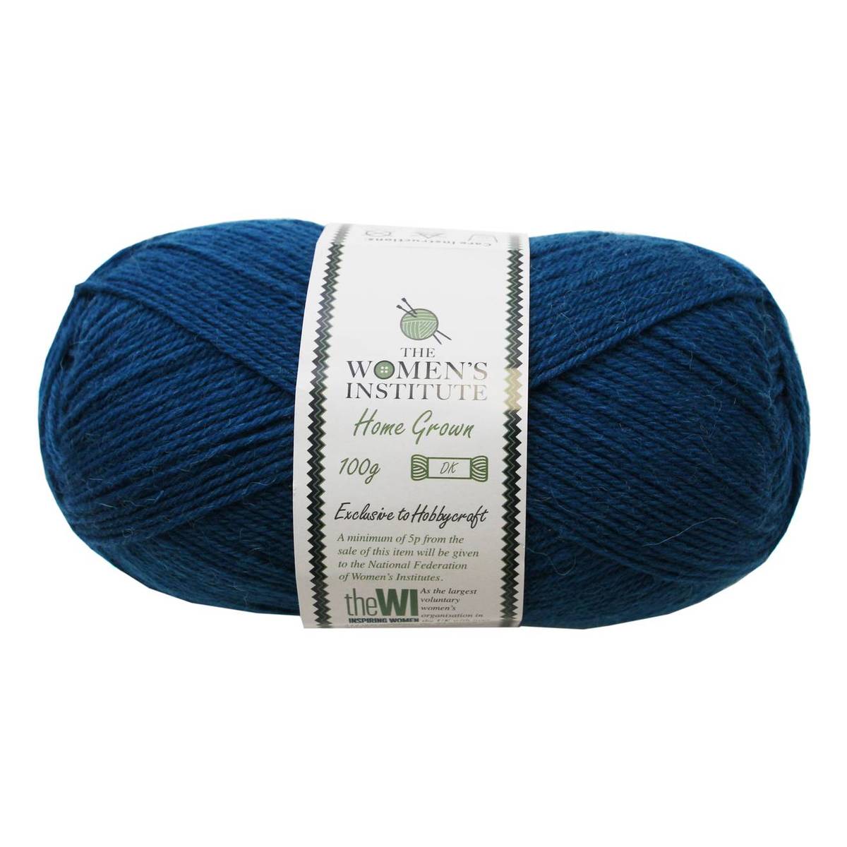 Women's Institute Petrol Home Grown DK Yarn 100g