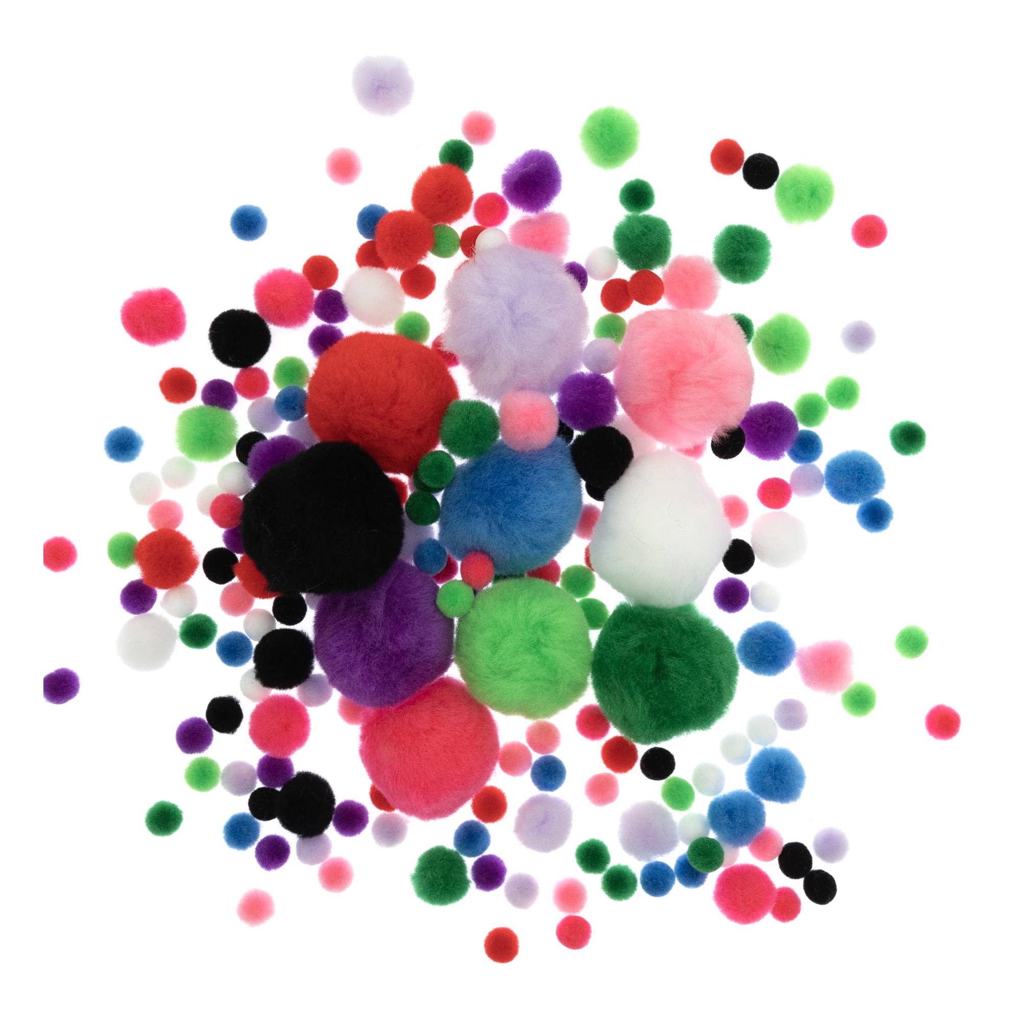 Assorted Pom Poms 200 Pack