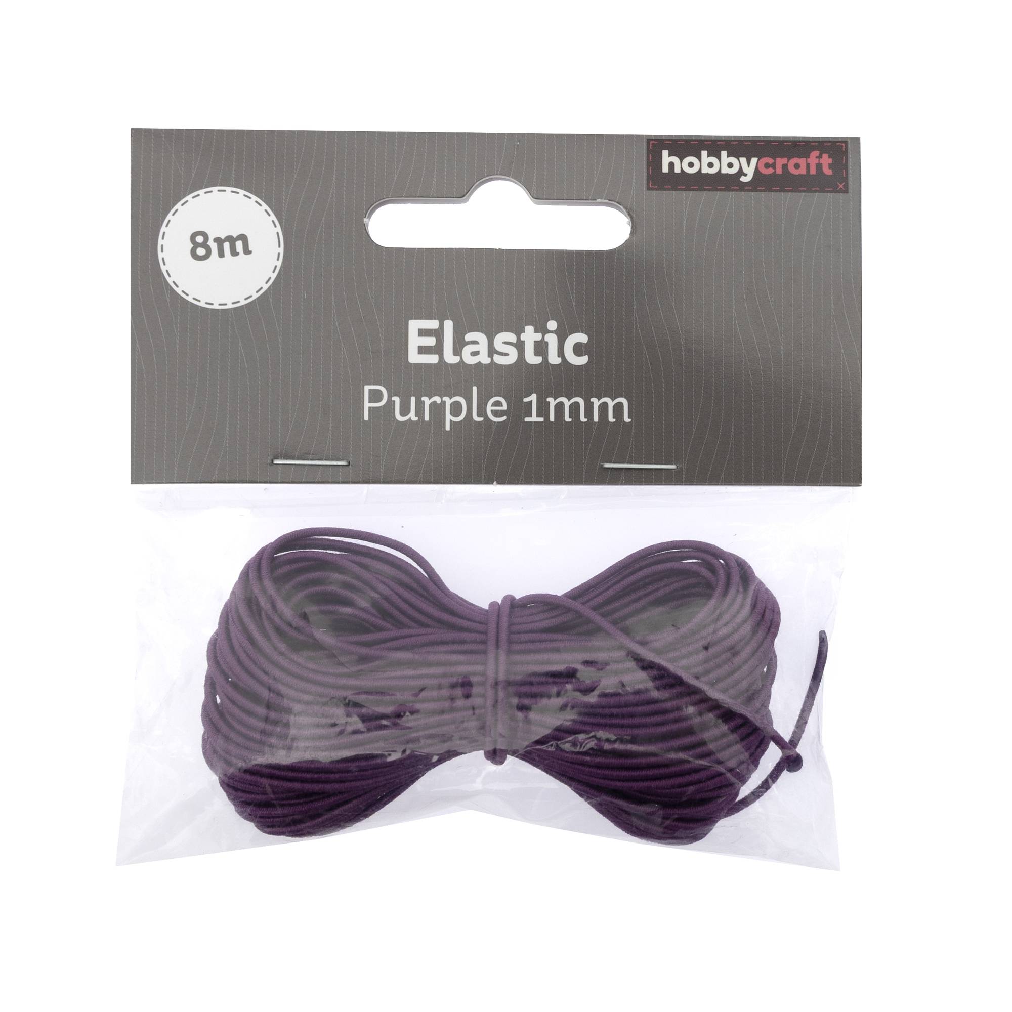 Purple Elastic 1mm x 8m