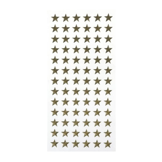 Gold Star Puffy Stickers 78 Pack