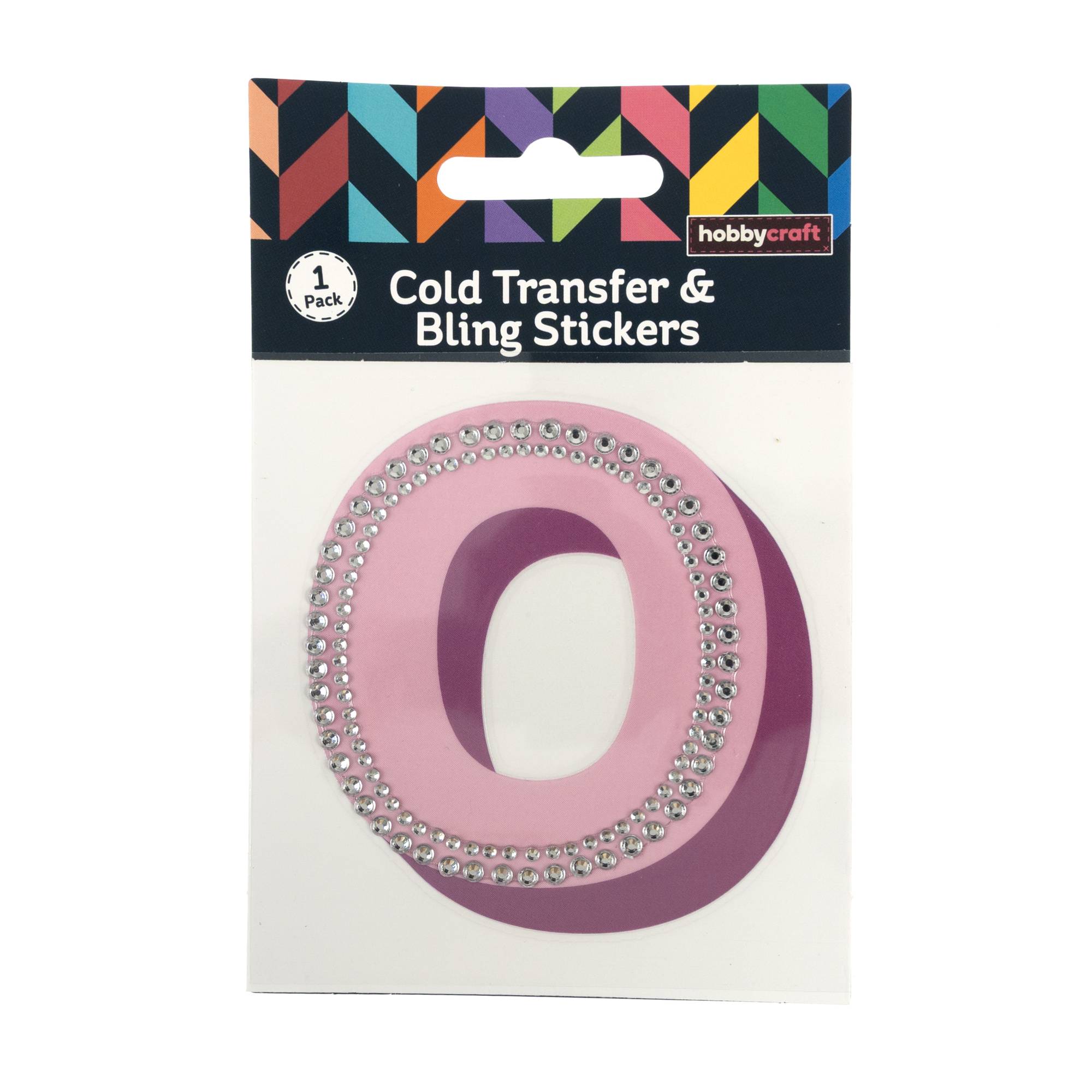 Cold Transfer and Bling Letter O Sticker Set