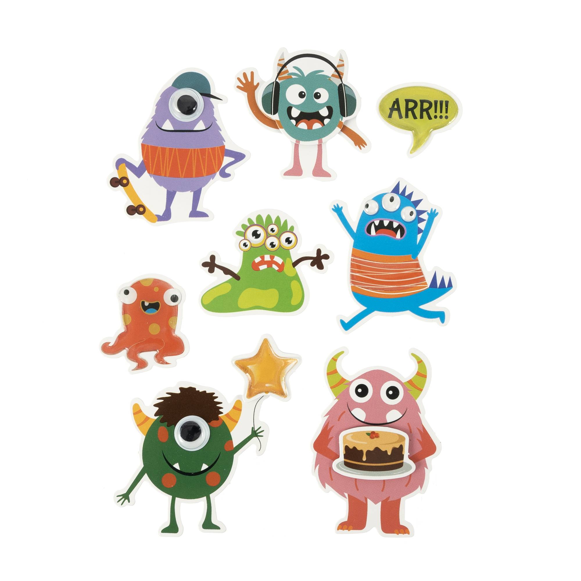 Monsters Card Toppers 8 Pack