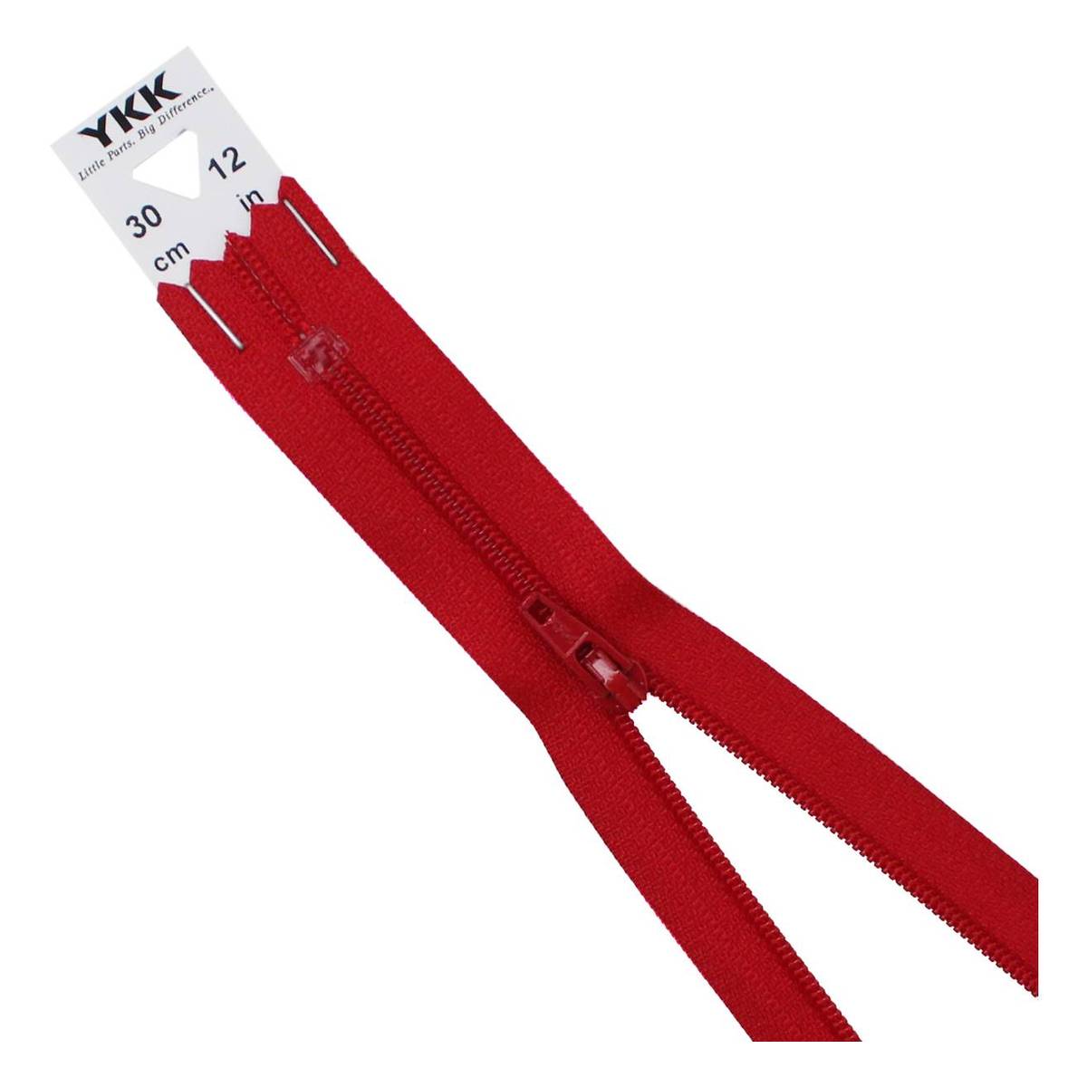 YKK Red Dress and Skirt Zip 30cm
