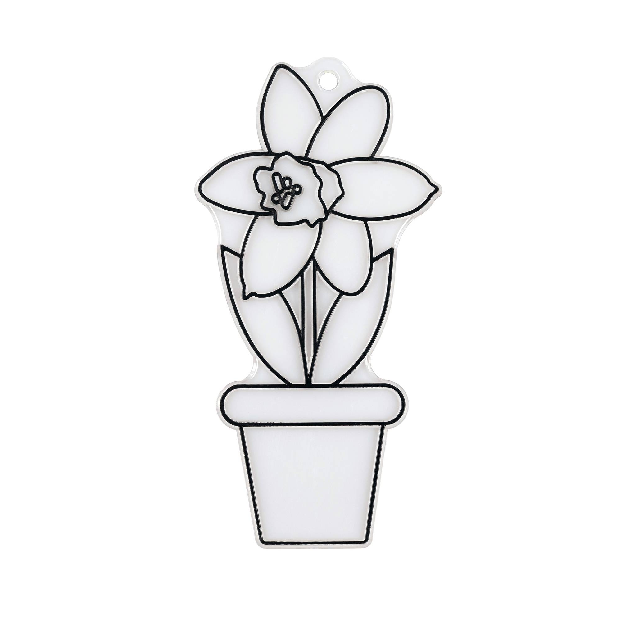 Daffodil Plastic Suncatcher