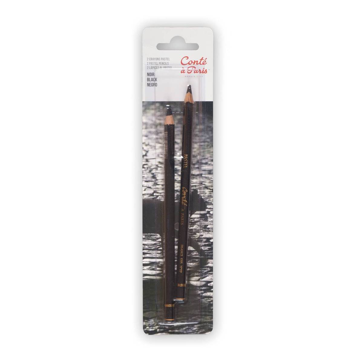 Conte a Paris Black Pastel Pencils 2 Pack