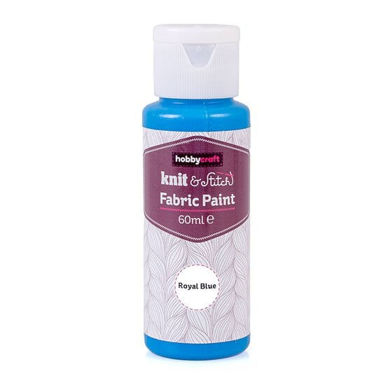Royal Blue Fabric Paint 60ml
