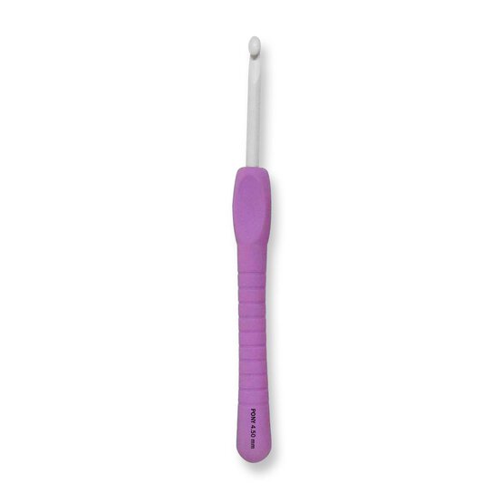 Pony Purple Easy Grip Crochet Hook 4.5mm x 14cm
