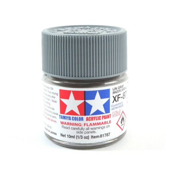 Tamiya Colour Grey Acrylic Paint 10ml (XF-87)