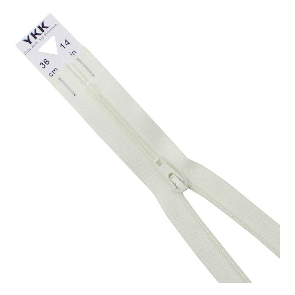 YKK Cream Dress and Skirt Zip 36cm