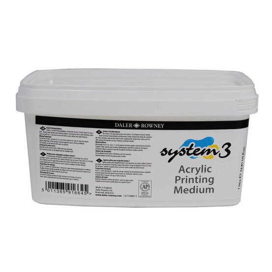 Daler-Rowney System3 Acrylic Printing Medium 1L