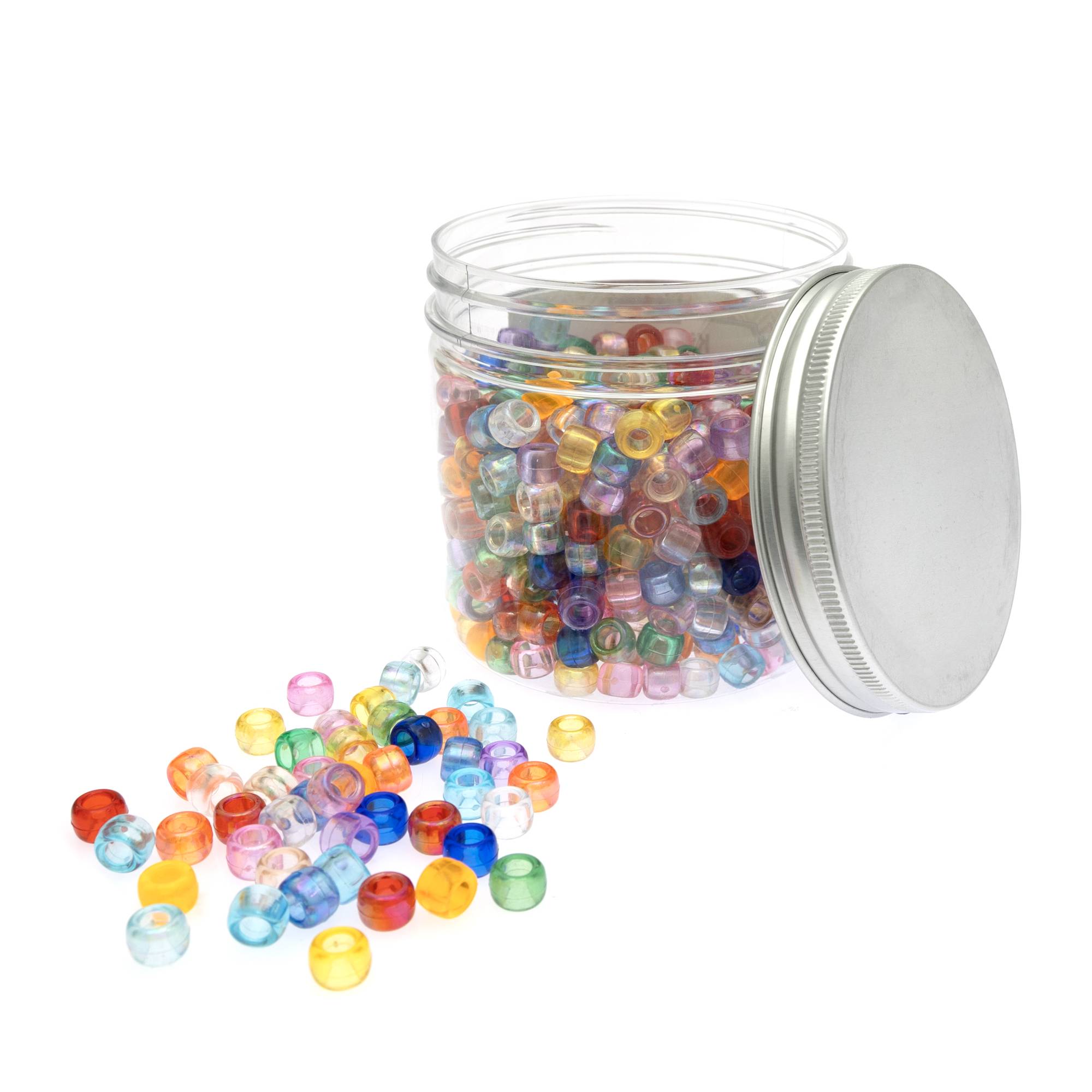Pastel Iridescent Pony Beads Tub