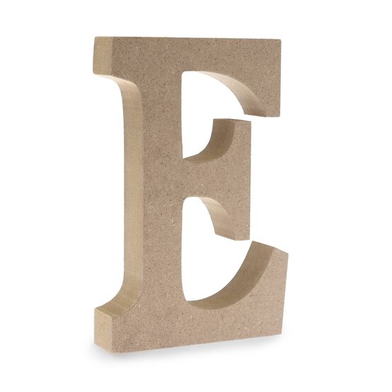 MDF Wooden Letter E 13cm