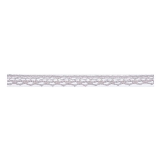 White Cotton Lace Point Ribbon 10mm x 5m