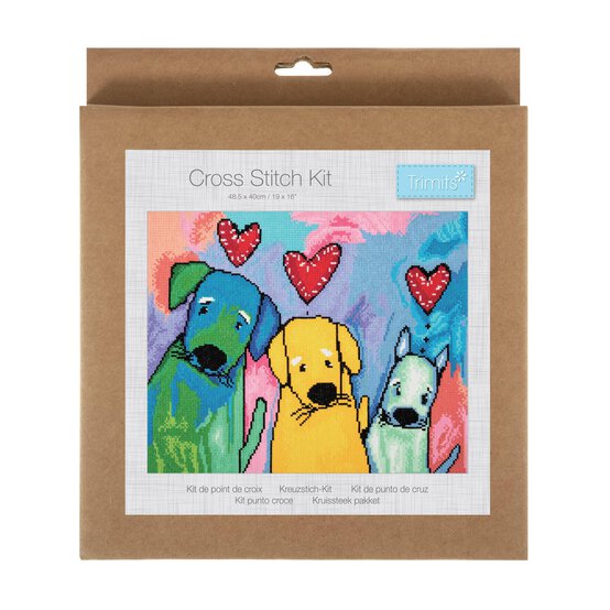 Trimits Three Amigos Large Cross Stitch Kit 40.5cm x 32cm