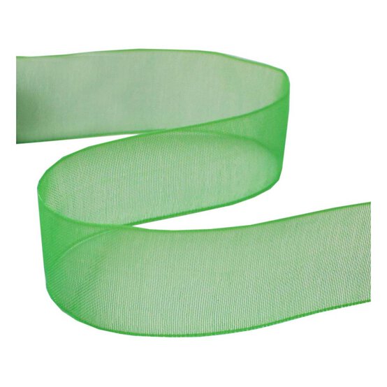 Australian Green Organdie Ribbon 20mm x 5m