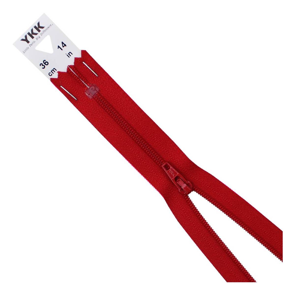 YKK Red Dress and Skirt Zip 36cm