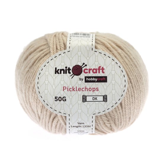 Knitcraft Soft Beige Picklechops DK Yarn 50g