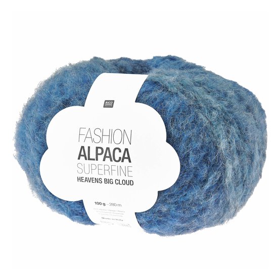 Rico Fashion Blue Sky Alpaca Superfine Heavens Big Cloud 100g
