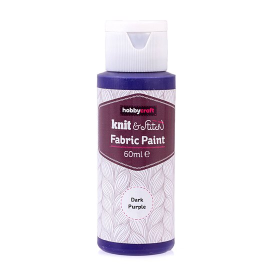 Dark Purple Fabric Paint 60ml