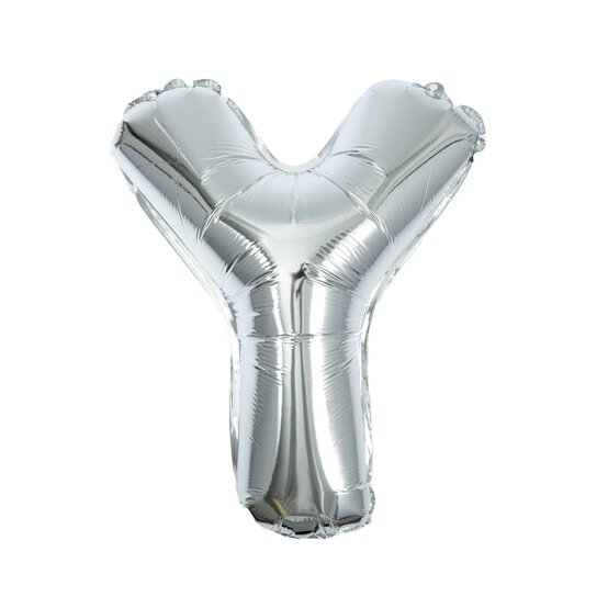 Silver Foil Letter Y Balloon