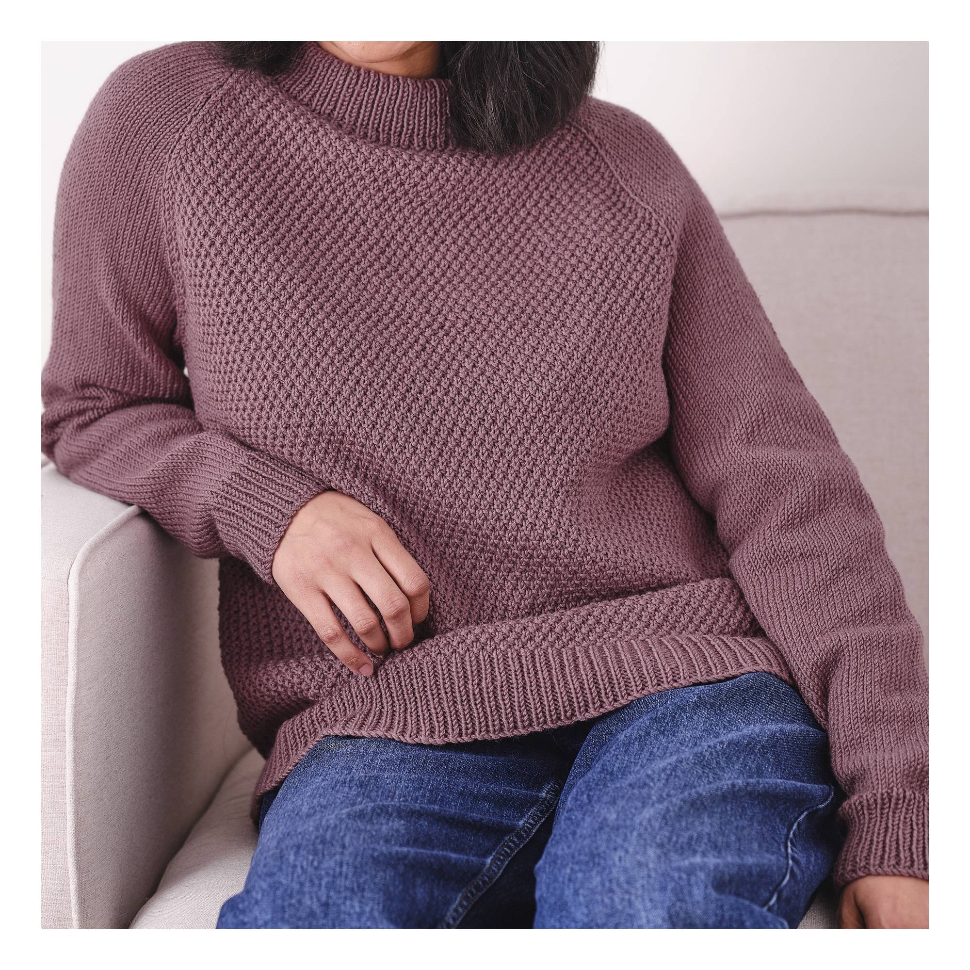 Knitcraft Moss Stitch Jumper Digital Pattern 0346