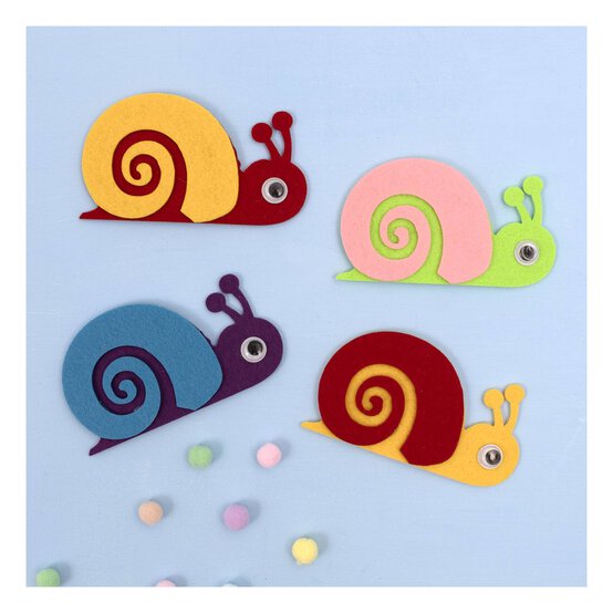 Felt Snails 4 Pack