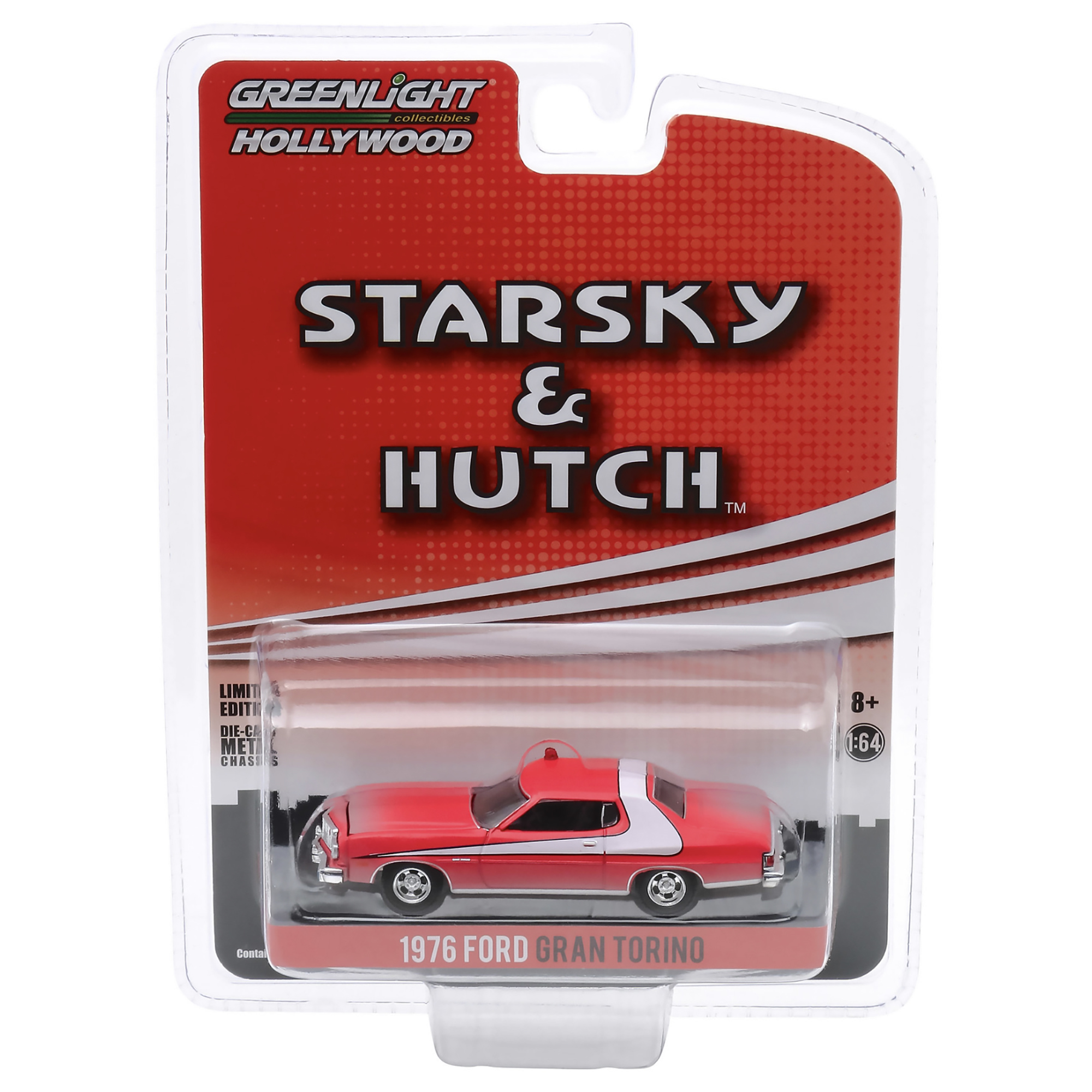 Starsky & Hutch 1976 Ford Gran Torino Dirty Version Diecast Model 1:64