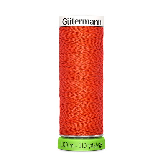 Gutermann Orange Sew All Recycled rPET Thread 100m (155)