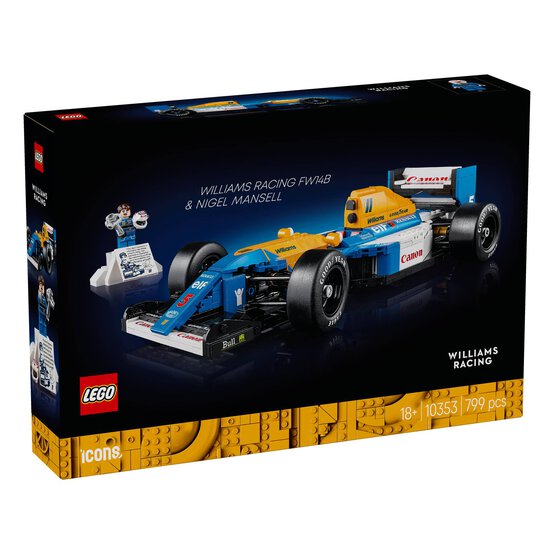 LEGO Icons Williams Racing FW14B and Nigel Mansell
