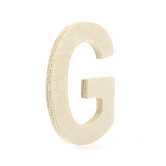 Small Wooden Letter G 6.5cm