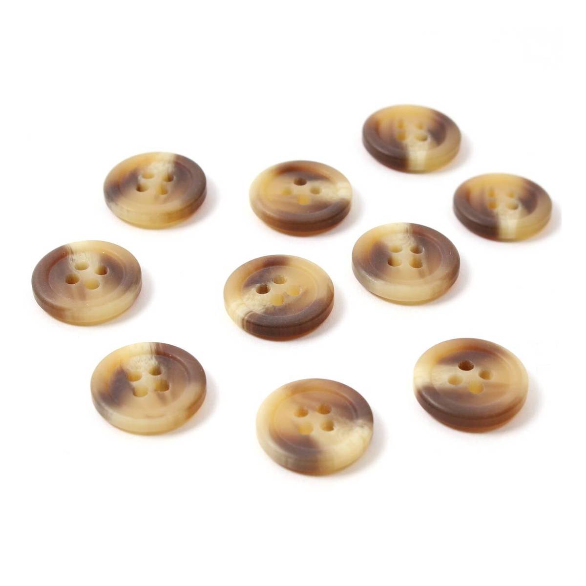 Hemline Assorted Basic Knitwear Button 10 Pack