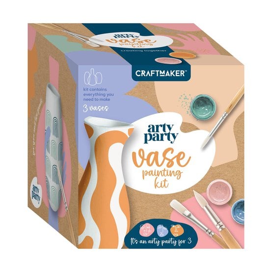 Arty Party Vase Painting Kit 3 Pack