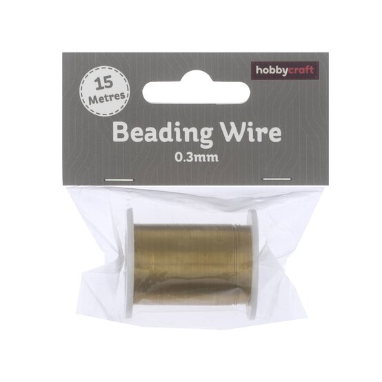 Gold Beading Wire 15m